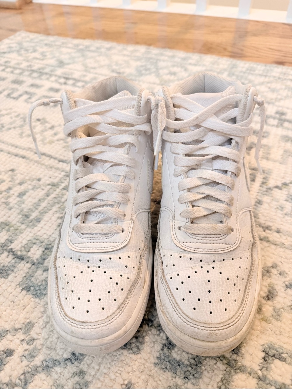 Nike White High-Top Sneakers